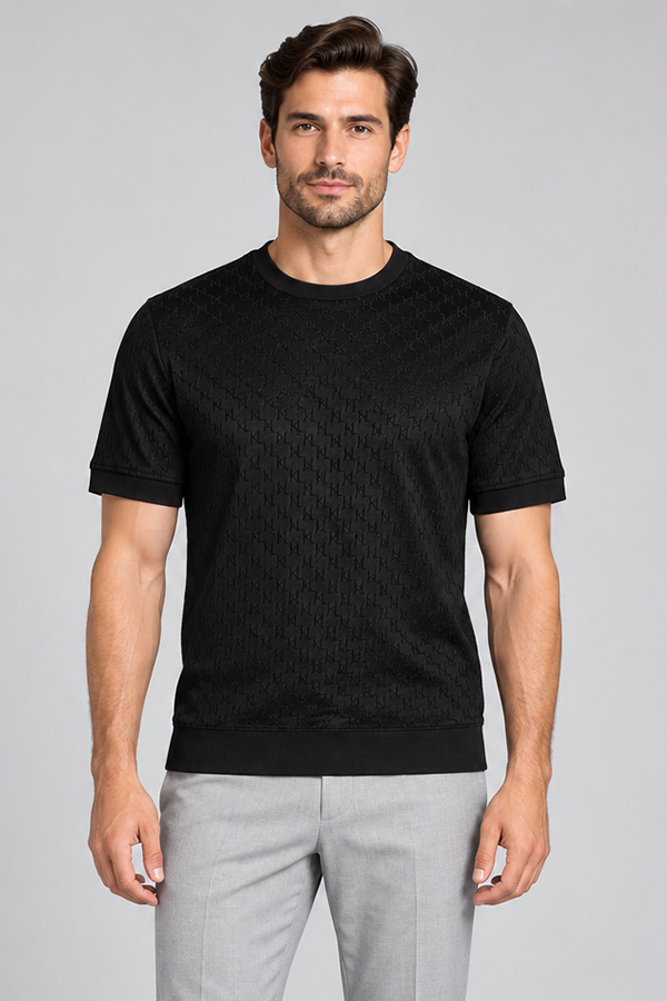 ΜΠΛΟΥΖΑ T-SHIRT KARL LAGERFELD - 990 ΜΑΥΡΟ